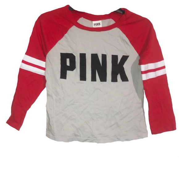 Victoria’s Secret Pink Crop Top Long Sleeve - Picture 1 of 2